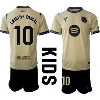 Kupiti-Prodajo-Otroski-Nogometni-dresi-komplet-FC-Barcelona-Lamine-Yamal-10-Gostujoci-2025-26