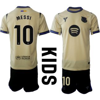 Kupiti-Prodajo-Otroski-Nogometni-dresi-komplet-FC-Barcelona-Lionel-Messi-10-Gostujoci-2025-26