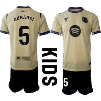 Kupiti-Prodajo-Otroski-dres-komplet-FC-Barcelona-Pau-Cubarsi-5-Gostujoci-2025-26