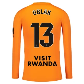 Najcenejsi-Nogometni-dresi-oranzna-Atletico-Madrid-Jan-Oblak-13-Vratar-2025-26-Dolgi-Rokav