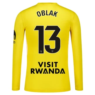 Najcenejsi-Nogometni-dresi-rumena-Atletico-Madrid-Jan-Oblak-13-Vratar-2025-26-Dolgi-Rokav