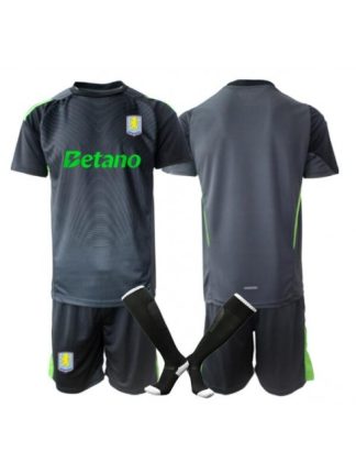 Kupiti-Prodajo-Otroski-nogometni-dresi-Kompleti-Aston-Villa-Vratar-Domaci-2025-26-crna