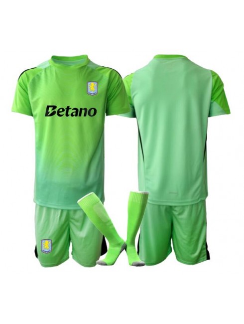 Kupiti-Prodajo-Otroski-nogometni-dresi-Kompleti-Aston-Villa-Vratar-Gostujoci-2025-26-zelena