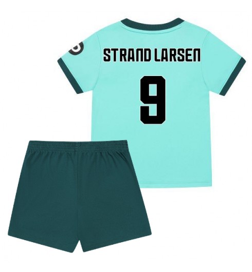 Kupiti-Replika-Otroski-nogometni-dresi-Jorgen-Strand-Larsen-9-Wolves-Gostujoci-2025-26