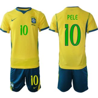 Kupiti-Prodajo-Moski-Nogometni-dresi-komplet-reprezentance-Brazilija-Pele-10-Domaci-SP-2026