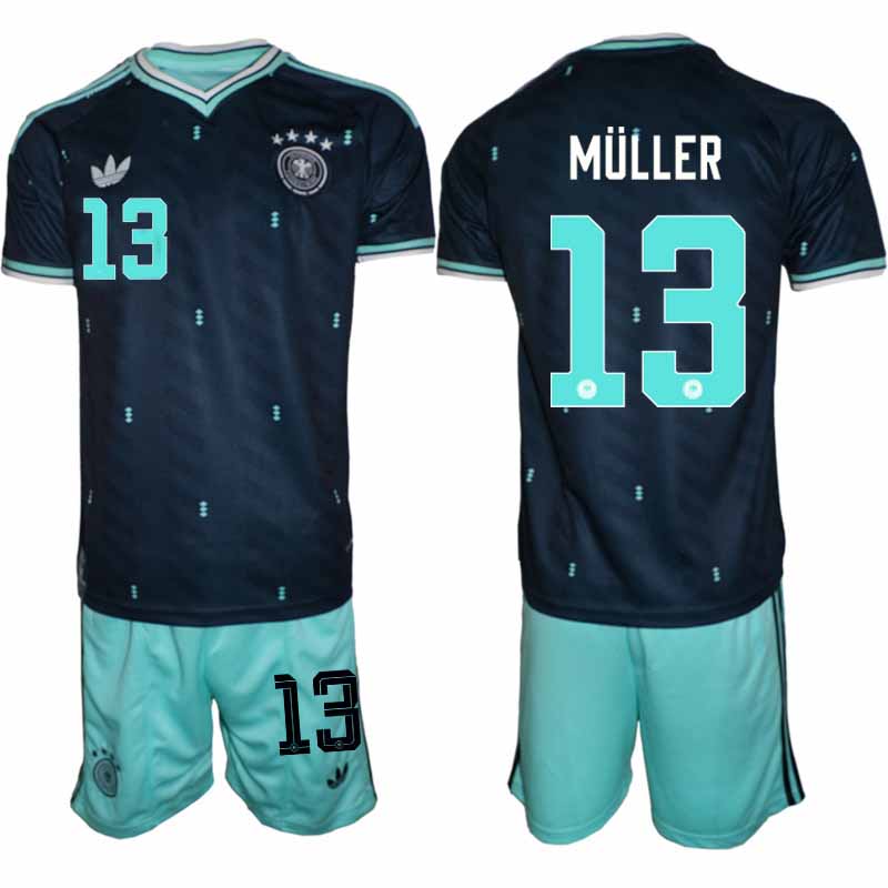 Kupiti-Prodajo-Moski-Nogometni-dresi-kompleti-reprezentance-Nemcija-DFB-Thomas-Muller-13-Gostujoci-SP-2026