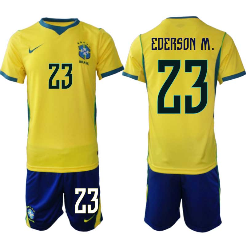 Kupiti-Prodajo-Moski-Nogometni-dresi-reprezentance-Brazilija-Ederson-Moraes-23-Domaci-SP-2026-Kratke-hlace