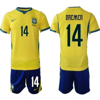 Kupiti-Prodajo-Moski-Nogometni-dresi-reprezentance-Brazilija-Gleison-Bremer-14-Domaci-SP-2026-Kratke-hlace
