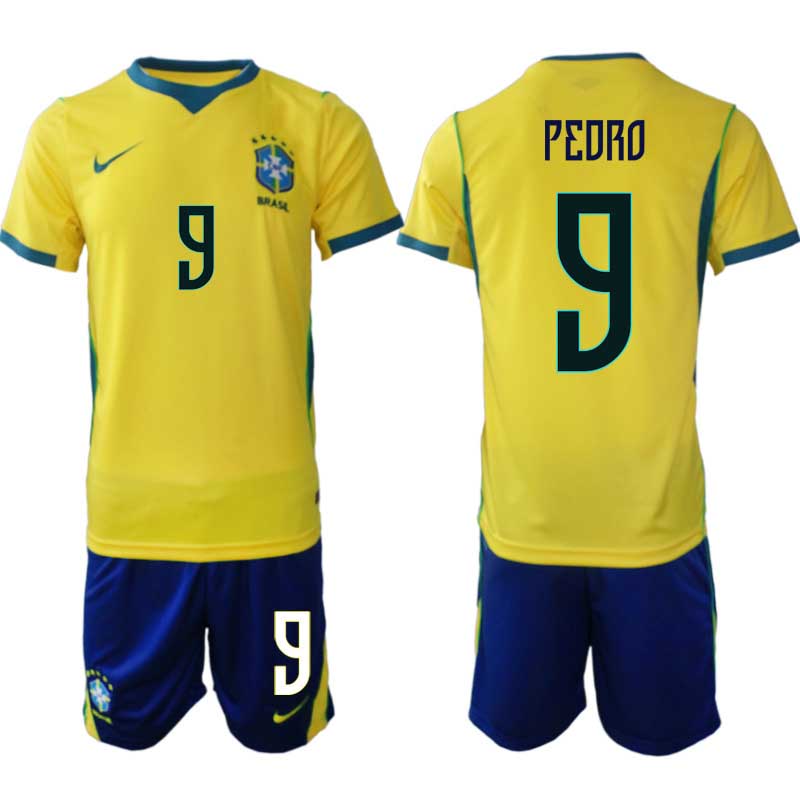 Kupiti-Prodajo-Moski-Nogometni-dresi-reprezentance-Brazilija-Pedro-9-Domaci-SP-2026-Kratke-hlace