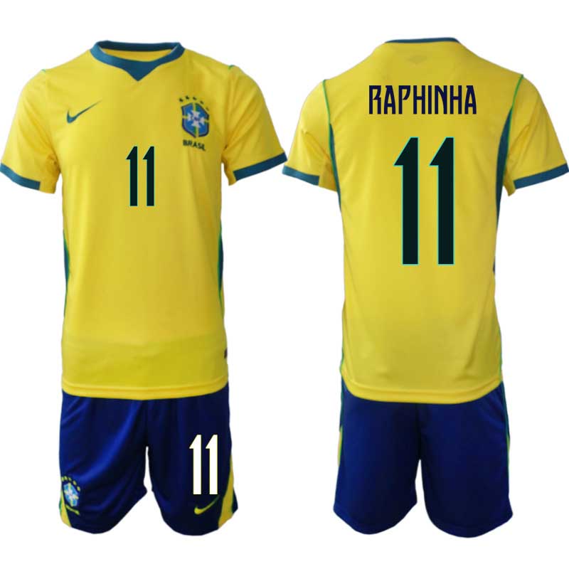 Kupiti-Prodajo-Moski-Nogometni-dresi-reprezentance-Brazilija-Raphinha-11-Domaci-SP-2026-Kratke-hlace