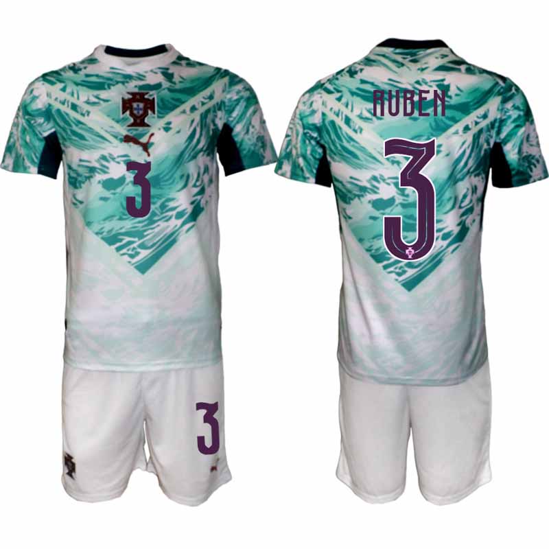 Kupiti-Prodajo-Nogometni-dresi-Portugalska-Gostujoci-SP-2026-Ruben-Dias-3-Kratke-hlace