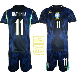 Kupiti-Prodajo-Otroski-Nogometni-dresi-kompleti-Brazilija-Raphinha-Belloli-11-Gostujoci-SP-2026