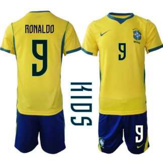 Kupiti-Prodajo-Otroski-Nogometni-dresi-kompleti-Brazilija-Ronaldo-9-Domaci-SP-2026