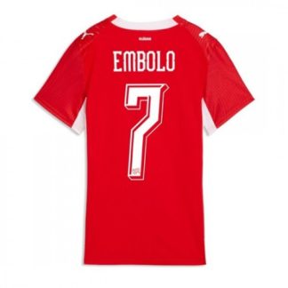Kupiti-Prodajo-Zenski-Nogometni-dresi-Svica-reprezentance-Breel-Embolo-7-Domaci-SP-2026