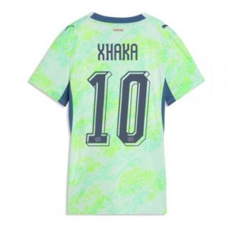 Kupiti-Prodajo-Zenski-Nogometni-dresi-Svica-reprezentance-Granit-Xhaka-10-Gostujoci-SP-2026-zelena