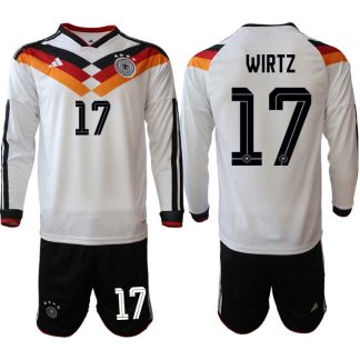 Kupiti-Prodajo-Moski-Nogometni-dresi-reprezentance-Nemcija-DFB-Florian-Wirtz-17-Domaci-SP-2026-Dolgi-Rokav-Kratke-hlace