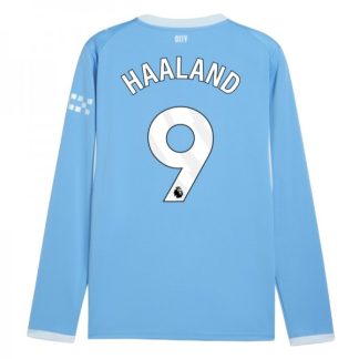 Kupiti Prodajo Nogometni dresi Manchester City Domači 2026-27 Erling Haaland #9 Dolgi Rokav