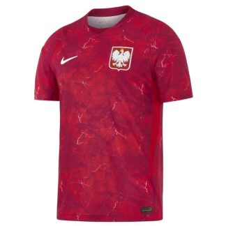 Najcenejsi-Poljska-Gostujoci-2026-27-Moski-Nogometni-dresi-Kratek-Rokav-rdeca