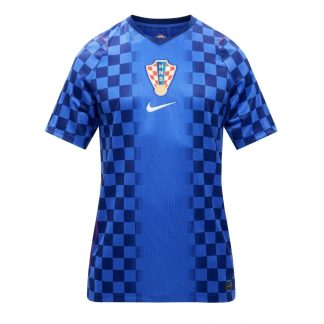 Najcenejsi-Zenski-nogometni-dresi-Hrvaska-SP-2026-Gostujoci-modra-Kratek-Rokav