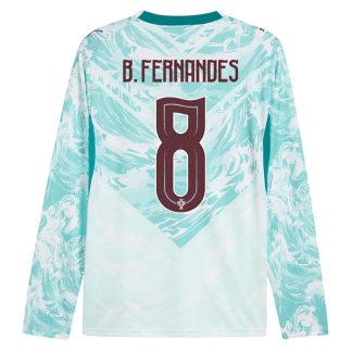 Kupiti-Prodajo-Moski-Nogometni-dresi-Portugalska-SP-2026-Bruno-Fernandes-8-Gostujoci-Dolgi-Rokav