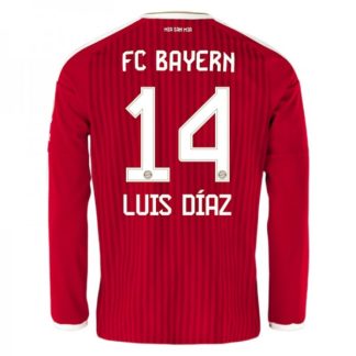 Kupiti-Prodajo-Moski-nogometni-dresi-FC-Bayern-Munchen-Domaci-2026-27-Luis-Diaz-14-Dolgi-Rokav