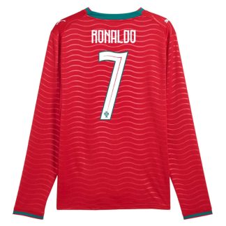 Kupiti-Prodajo-Nogometni-dresi-Portugalska-SP-2026-Domaci-Cristiano-Ronaldo-7-Dolgi-Rokav