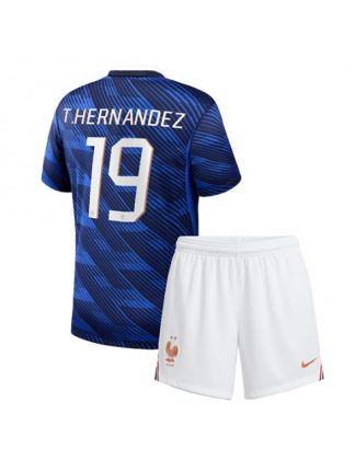 Kupiti-Prodajo-Otroske-nogometne-majice-Francija-SP-2026-Theo-Hernandez-19-Domaci-kompleti