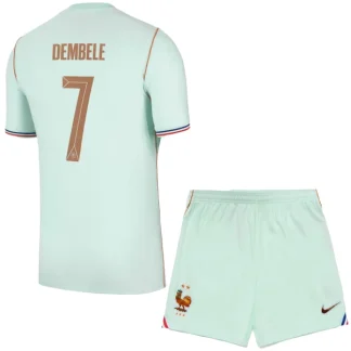 Kupiti-Prodajo-Otroski-nogometni-dresi-Francija-Gostujoci-SP-2026-Ousmane-Dembele-7-kompleti