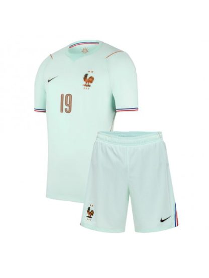 Kupiti Prodajo nogometni dresi kompleti Francija SP 2026 Theo Hernandez #19 Gostujoči za otroke